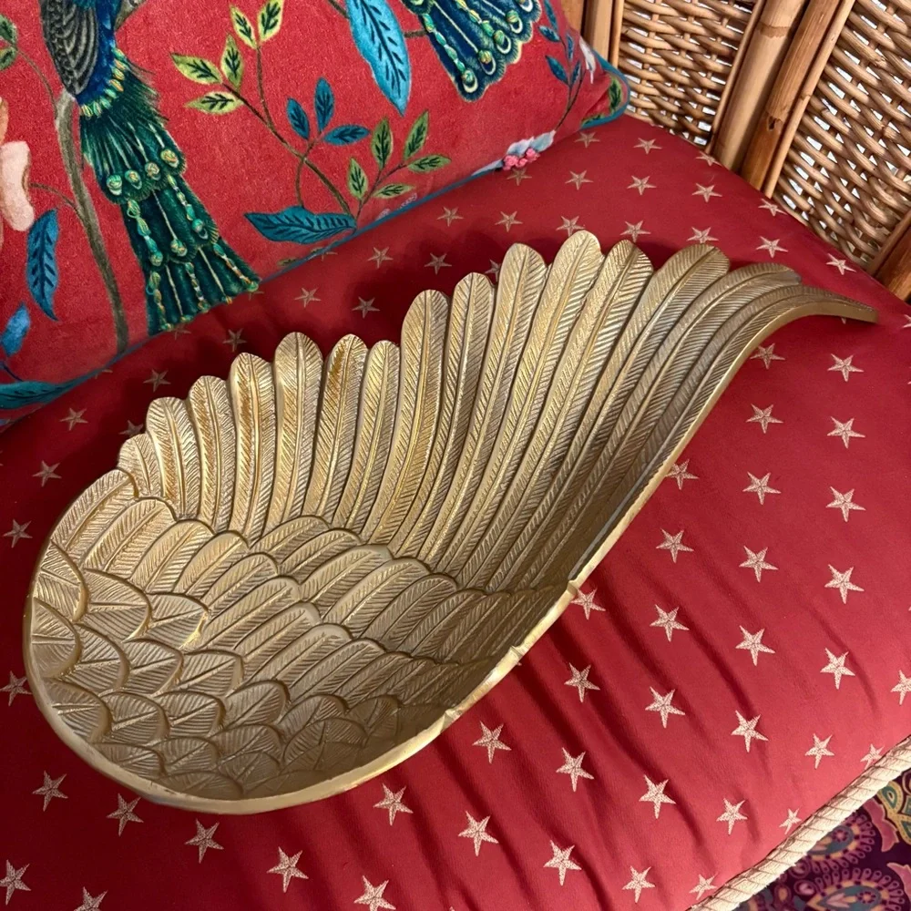 ANGEL WING Gold Decorative Dish! Never used. Gorgeous Accent Piece for many room